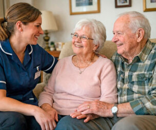 Live-in care in Headington. Carer with Derek and Anne Live-in care in Headington. 1st Homecare Carer with Derek and Anne