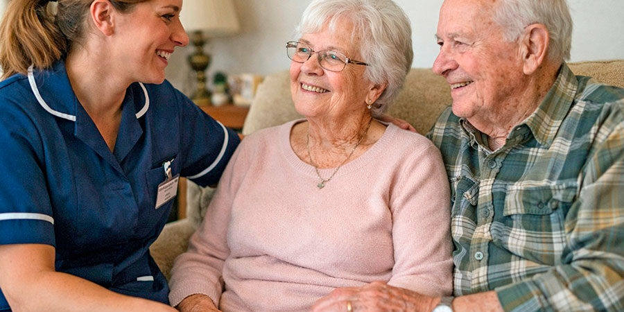 Live-in care in Headington. Carer with Derek and Anne Live-in care in Headington. 1st Homecare Carer with Derek and Anne